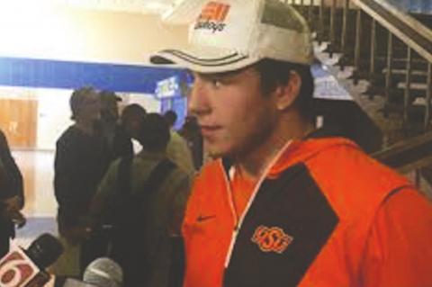 OSU Wrestler Brock Martin at Heavyweight