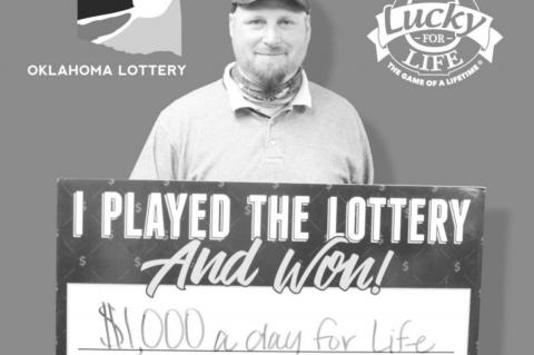 Oklahoma Man Wins Luck for Life Lottery