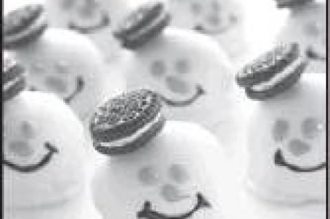 Melted Snowmen Oreo Balls