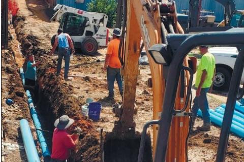 City Replacing 1,600 Feet of Leaky Water Line